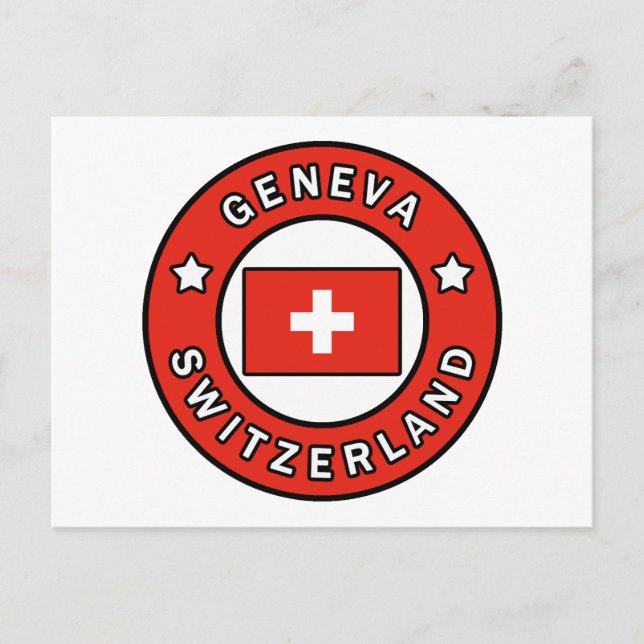 Geneva Switzerland Postcard (Front)