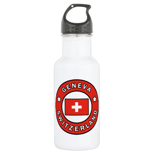 Geneva Switzerland Stainless Steel Water Bottle