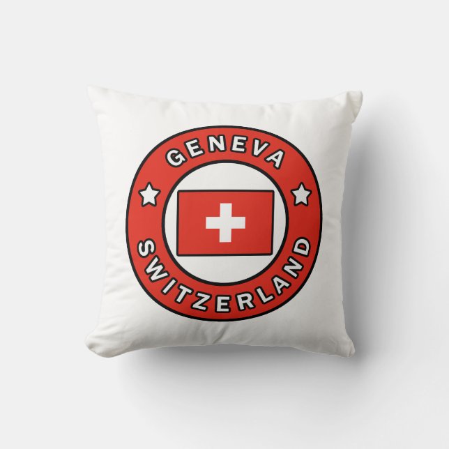 Geneva Switzerland Throw Pillow (Front)