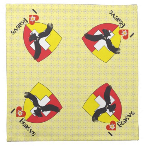 Geneva v Genve Schweiz Suisse Svizzera Servietten Cloth Napkin