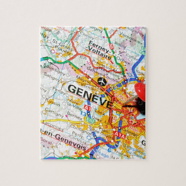 Geneve, Geneva, Switzerland Jigsaw Puzzle (Vertical)
