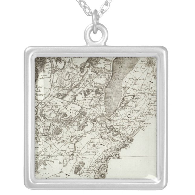 Geneve, Gex Silver Plated Necklace (Front)