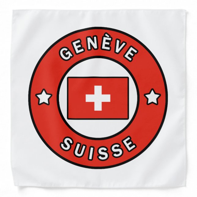 Genève Suisse Bandana (Front)