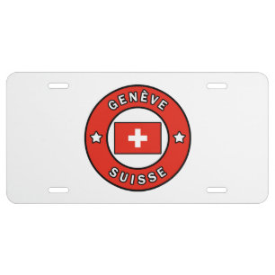 Genève Suisse License Plate