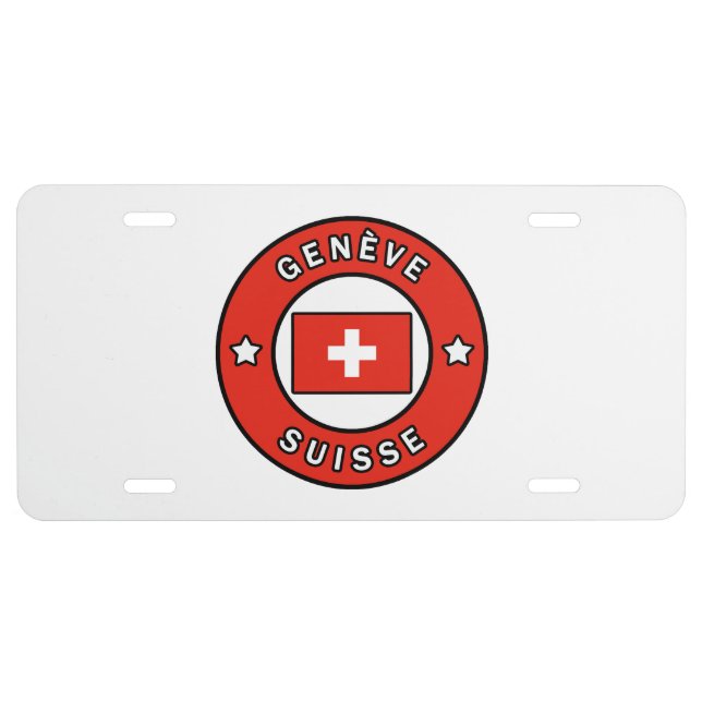 Genève Suisse License Plate (Front)