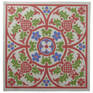 "Geneveive" Gothic Revival Medallion Cloth Napkin