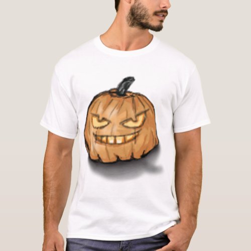 Gengar Pumpkin Sticker T_Shirt