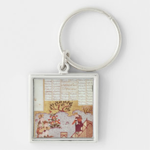 Genghis Khan addressing a congregation Keychain