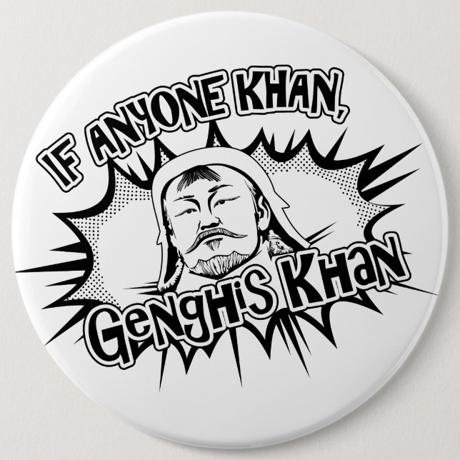 Genghis Khan Can! Button (Front)