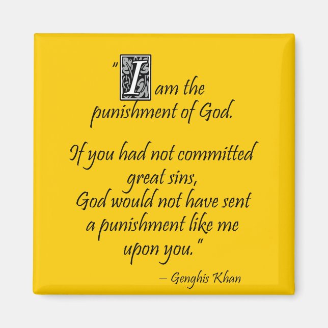 Genghis Khan... Magnet (Front)