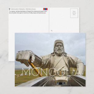 Genghis Khan Statue, Mongolia Travel Postcard