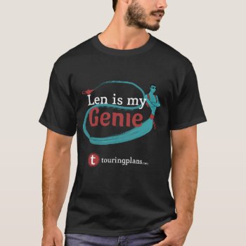 Genie Aqua T-shirt by TouringPlans at Zazzle