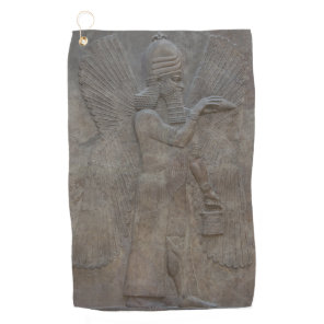 Genie Benisseur of Assyria an Mesopotamian god Golf Towel