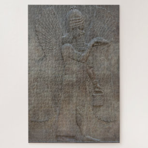 Genie Benisseur of Assyria an Mesopotamian god Jigsaw Puzzle