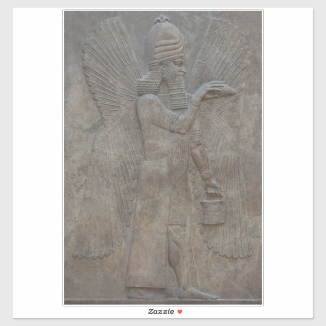 Genie Benisseur of Assyria an Mesopotamian god Sticker (Sheet)