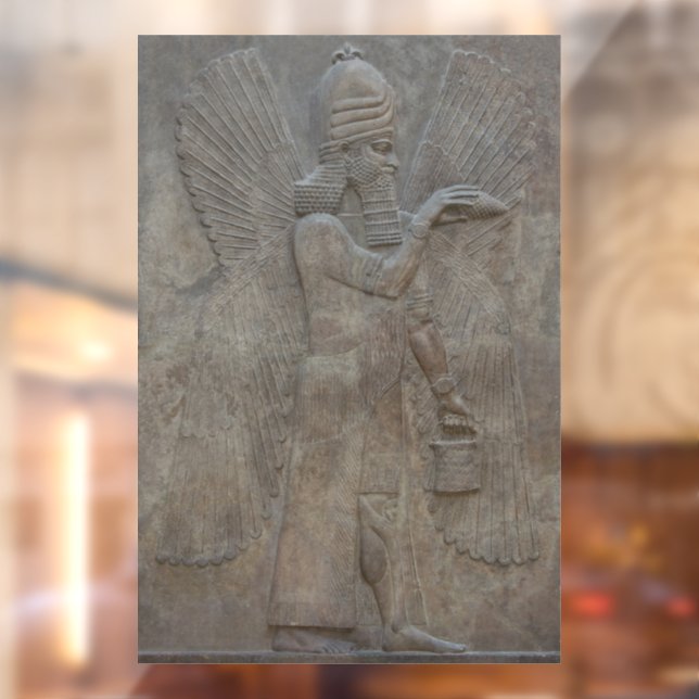 Genie Benisseur of Assyria an Mesopotamian god Window Cling (Sheet 2)