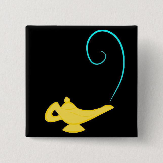 Genie Bottle Pinback Button (Front)