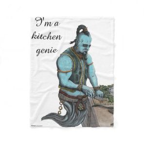 Genie Chef Cooking Dinner Magic Fantasy Blanket