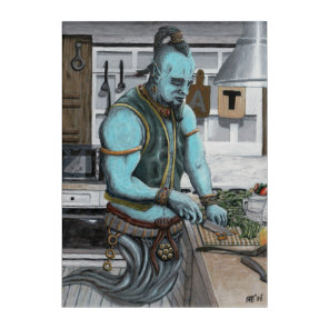 Genie Cooking Kitchen Magic Acrylic Wall Art
