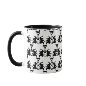 Genie Ghost Coming Out of Lamp Seamless Pattern Mug