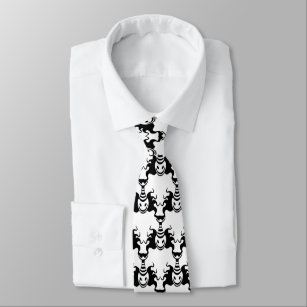 Genie Ghost Coming Out of Lamp Seamless Pattern Neck Tie