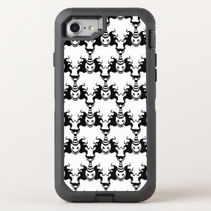 Genie Ghost Coming Out of Lamp Seamless Pattern OtterBox Defender iPhone SE/8/7 Case
