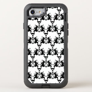 Genie Ghost Coming Out of Lamp Seamless Pattern OtterBox Defender iPhone SE/8/7 Case