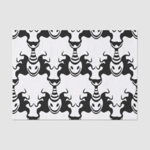 Genie Ghost Coming Out of Lamp Seamless Pattern Tissue Paper