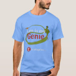 Genie Green Gold T-shirt at Zazzle