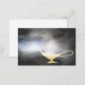 Genie Lamp Smoke Magic Magical Business Card