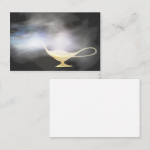 Genie Lamp Smoke Magic Magical Business Card