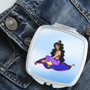 Genie Magic Carpet Lamp Blue Sky Compact Mirror