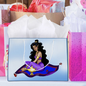 Genie Magic Carpet Lamp Blue Sky Large Gift Bag