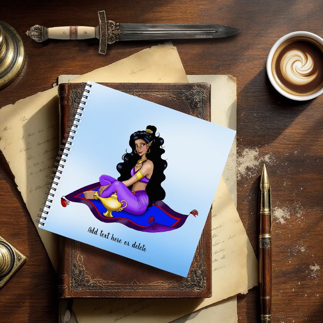 Genie Magic Carpet Lamp Blue Sky Notebook (Creator Uploaded)