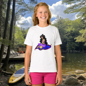Genie Magic Carpet Lamp Blue Sky T-Shirt