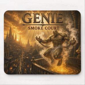 Genie Smoke Court Dark Realism Mouse Pad
