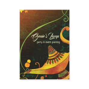 Genie's Lamp Chic Fantasy Business Card