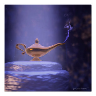 Genie's Lamp Poster
