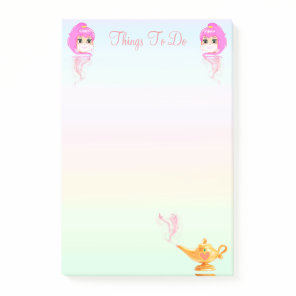 Genies & magic lamp on pastel colors Things To Do Post-it Notes