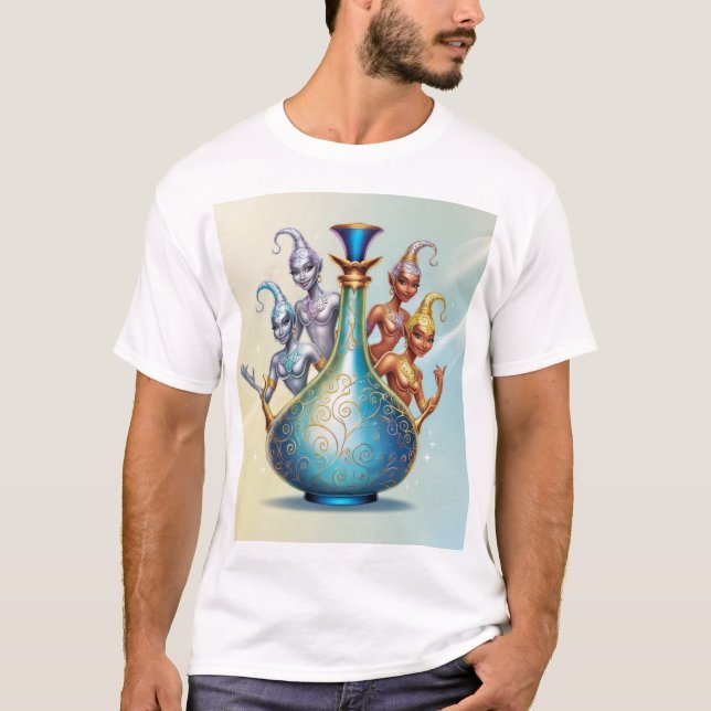 Genies Unleashed: Magic from the Bottle T-Shirt (Front)