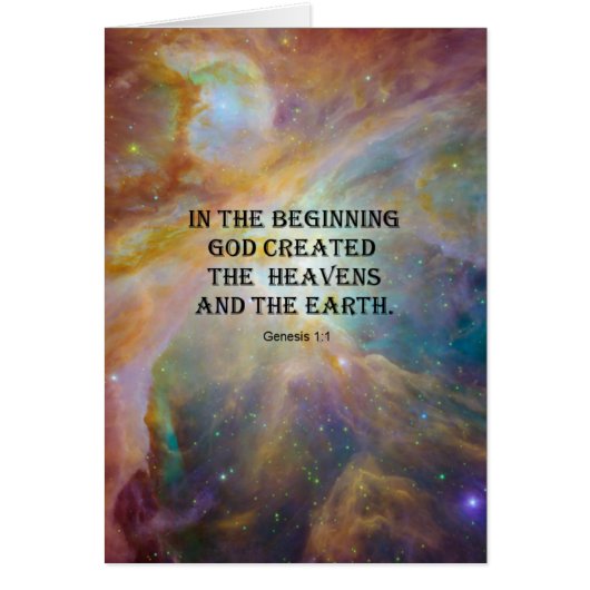 Genisis 1:1 cards (Front)