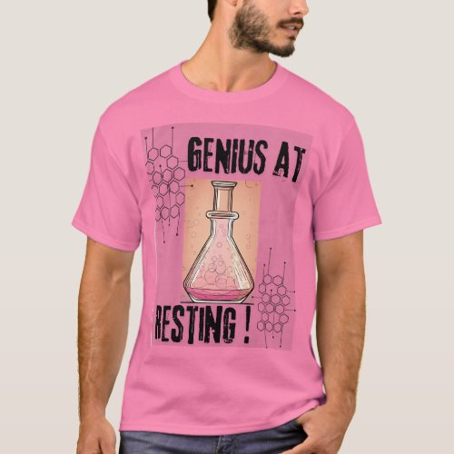 Genius at resting imprinted customized tshirt