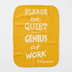 Genius at Work custom color burp cloth