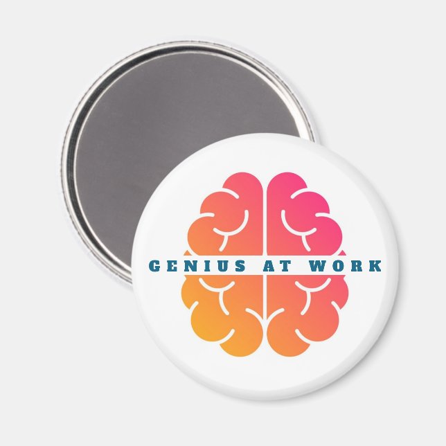 Genius at Work  Magnet (Front/Back)