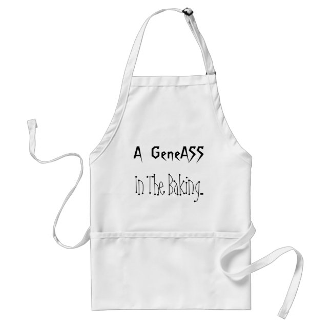 Genius baking adult apron (Front)