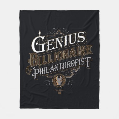 Genius Billionaire Philanthropist Ornate Graphic Fleece Blanket