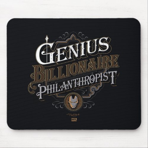 Genius Billionaire Philanthropist Ornate Graphic Mouse Pad