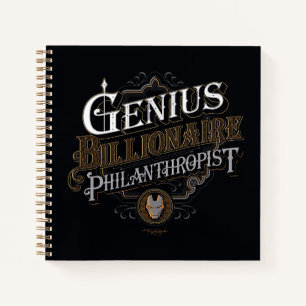 Genius Billionaire Philanthropist Ornate Graphic Notebook
