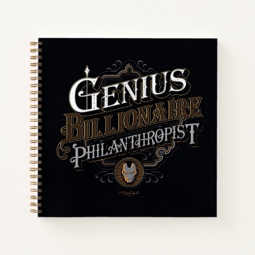 Genius Billionaire Philanthropist Ornate Graphic Notebook