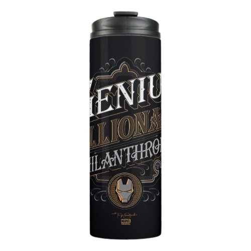 Genius Billionaire Philanthropist Ornate Graphic Thermal Tumbler